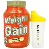 10 pack nutrisport weight gain free shaker vanilla 14kg 10 pack super  ...