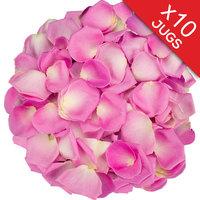 10 Jugs of Pink Rose Petals