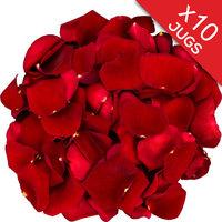 10 Jugs of RED Rose Petals