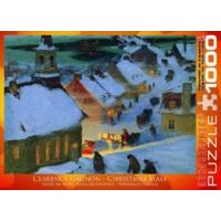 1000 Piece Christmas Mass Puzzle By Clarence Gagnon