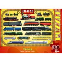 100 Piece Types Of Trains Puzzle