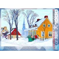 100pc Clarence Gagnon Winter Morning In Baie-st Paul Jigsaw