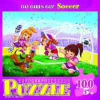 100pc Go Girls Go Soccer Jigsaw Puzzle