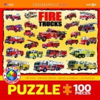 100 Piece Fire Trucks Puzzle