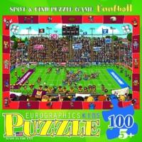 100 piece football spot find puzzle