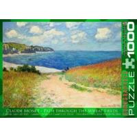 1000 Piece Path Through The Wheat Fields Puzzle By Claude Monet