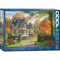1000pc The Blue Country House Jigsaw Puzzle