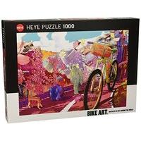 1000pc Tour In Pink Bicycle Jigsaw Puzzle