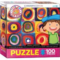 100pc Colour Study Of Squares Jigsaw Puzzle
