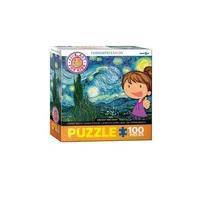 100 piece eurographic puzzle starry night