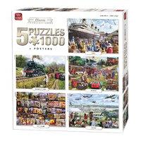 1000 Piece King 5 In 1 Classic Collection Jigsaw Puzzles