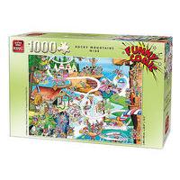 1000 Piece King Funny Comics Rocky Mountains Wide Puzzle