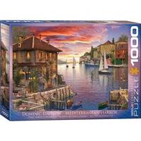 1000 Piece Mediterranean Harbour Eurographics Puzzle.