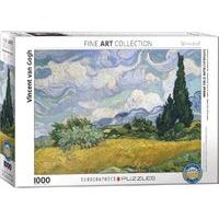 1000 piece wheat field with cypresses eurographics puzzle