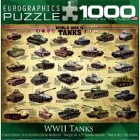 1000 Piece WWII Tanks Horizontal Puzzle
