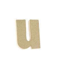 10 cm Mini Mache Lower Case Letter U