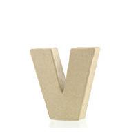 10 cm Mini Mache Lower Case Letter V