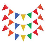 10m Multicoloured Bunting With 35 Flags