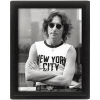 10 x 8 john lennon in nyc framed 3d lenticular poster