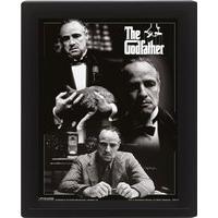 10 x 8cm The Godfather Montage Framed 3d Lenticular Poster