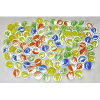 100 Piece High Quality Sharp Colour Glass Marbles