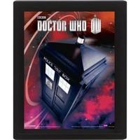 10x 8 doctor who flying tardis 3d lenticular poster
