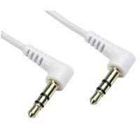 10m white 35mm stereo jack to jack cable premium