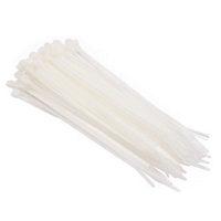 100x2.5mm Cable Ties 100 pack Natural Colour