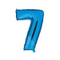 100cm Numeral Balloon Blue Number 7