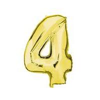 100cm Numeral Balloon Gold Number 4