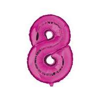 100cm Numeral Balloon Fuchsia Number 8