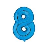 100cm Numeral Balloon Blue Number 8