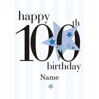 100th blue star one hundredth age card