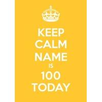 100th Yellow | One Hundredth Birthday Card