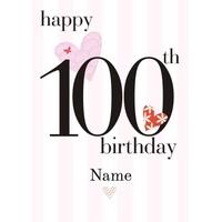 100th heart | one hundredth age card