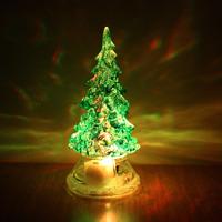 10cm Colour Change Crystal Christmas Tree