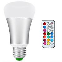 10W E26/E27 LED Bulbs, Color Changing Daylight White 2-in-1, Dimmable with Remote Control, 60W Replacement, RGBW