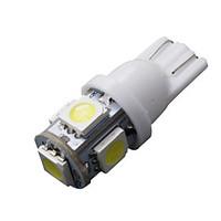10 PCS T10 White 168 194 501 W5W 5 SMD LED Car Side Wedge Light Lamp Bulb DC 12V