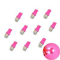 10Pcs T10 55050 SMD LED Car Light Bulb Pink Light DC12V