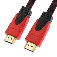 10M 30FT Black Red 1080P HDMI V1.4 HDMI to HDMI High Speed HDMI Cable w/Ferrite Cores