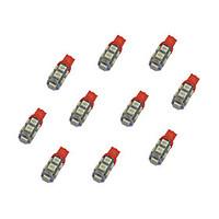 10Pcs T10 95050 SMD LED Car Light Bulb Bule Light DC12V