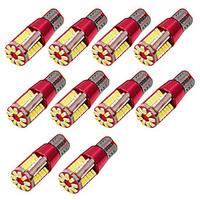 10pcs T10 3014 57SMD Canbus Clearance lights Lamp Super White W5W Car Light DC12V