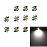 10pcs 31mm 162835 smd led car light bulb white light dc12v