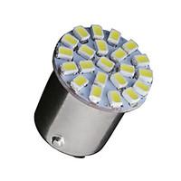 10 x white 1156 ba15s 22 smd led light bulbs turn signal backup p21w 3 ...