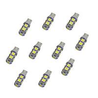 10pcs t10 95050 smd led car light bulb white light dc12v