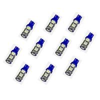 10Pcs T10 95050 SMD LED Car Light Bulb Blue Light DC12V