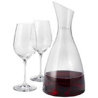 10 x Personalised Prestige decanter with 2 wine glasses - National Pens