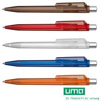 100 x personalised pens uma on top transparent pen national pens