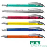 100 x personalised pens uma klick pen national pens