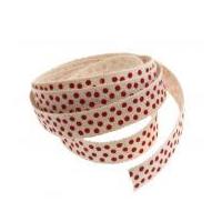 10mm christmas spots trim ribbon